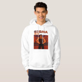 Sigma sterke man hoodie (Voorkant volledig)