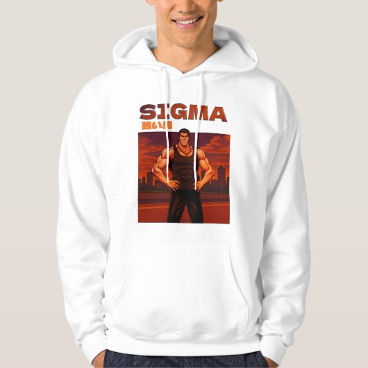 Sigma sterke man hoodie (Voorkant)