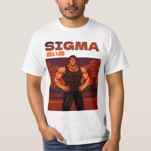 Sigma sterke man t-shirt (Voorkant)