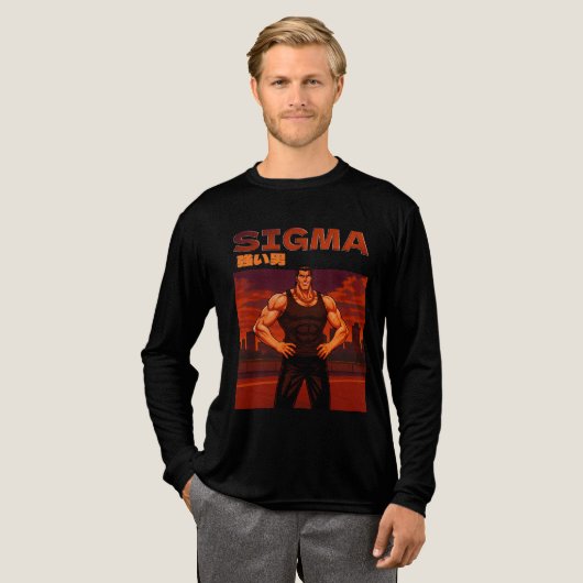 Sigma sterke man Tri-Blend shirt (Voorkant)