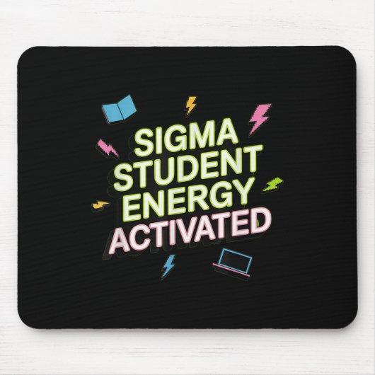 Sigma Student Energie Geactiveerd, Terug naar scho Muismat (Voorkant)