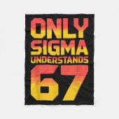 Sigma Understands 67 Alpha Slang Gen 67th Number 6 Fleece Deken (Voorkant)