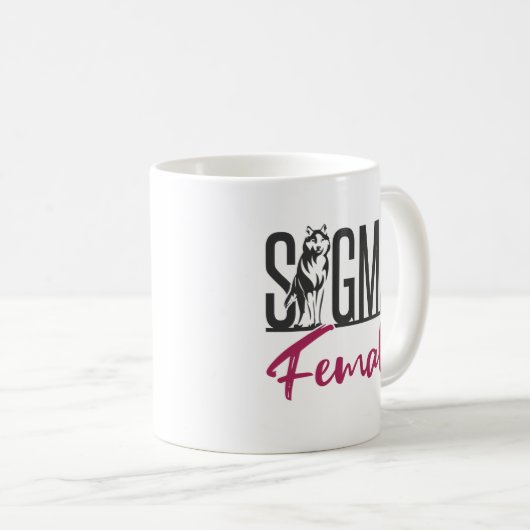 Sigma Vrouw Lone Wolf Koffiemok (Voorkant rechts)