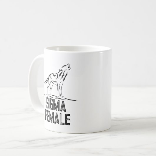 Sigma vrouw Lone Wolf Koffiemok (Voorkant links)