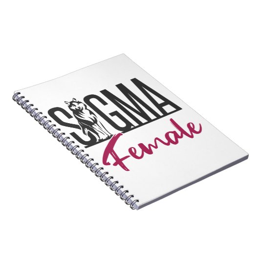 Sigma Vrouw Lone Wolf Notitieboek (Rechterzijde)