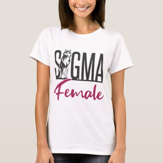 Sigma Vrouw Lone Wolf T-shirt (Voorkant)