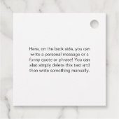 Sigma Vrouw Mindset Statement Zwart Bedankjes Labels (Achterkant)
