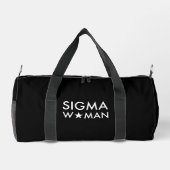 Sigma Vrouw Mindset Statement Zwart Plunjezak (Achterkant)