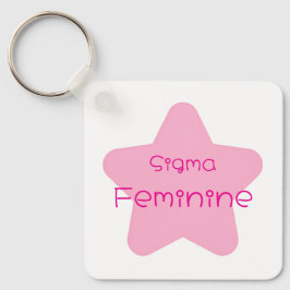 Sigma Vrouwelijk Acryl Sleutelhanger