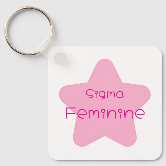 Sigma Vrouwelijk Acryl Sleutelhanger (Voorkant)