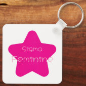 Sigma Vrouwelijk Acryl Sleutelhanger (Achterkant)