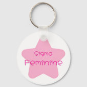 Sigma Vrouwelijk Acryl Sleutelhanger (Voorkant)
