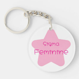 Sigma Vrouwelijk Acryl Sleutelhanger