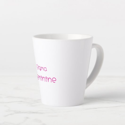 Sigma Vrouwelijke Latte Mok (Rechterhoek)