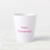 Sigma Vrouwelijke Latte Mok (Voorkant)