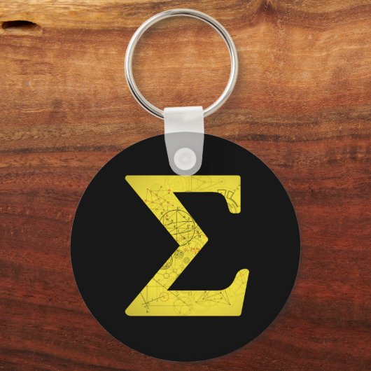 Sigma - Wiskunde Symbolen Sleutelhanger (Voorkant)