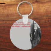 Sigmund Freud beroemd citaat "Struggle" Sleutelhanger (Voorkant)