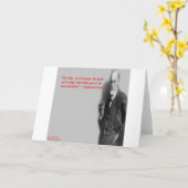 Sigmund Freud beroemd "Struggle" Citaat Kaart (Gele Bloem)