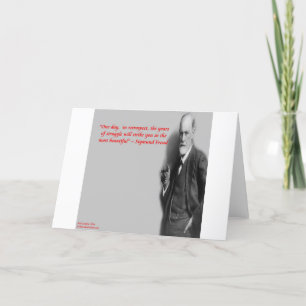 Sigmund Freud beroemd "Struggle" Citaat Kaart
