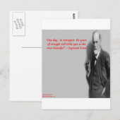 Sigmund Freud beroemde "strijd" citaat Briefkaart (Voorkant / Achterkant)