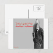 Sigmund Freud beroemde "strijd" citaat Briefkaart (Voorkant / Achterkant)