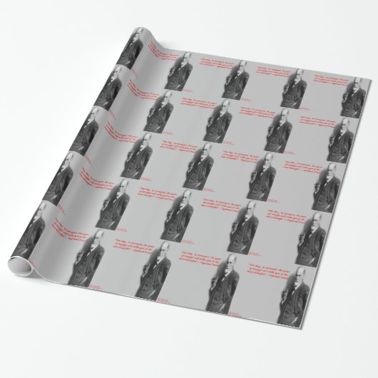 Sigmund Freud beroemde "strijd" citaat Cadeaupapier (Uitgerold)