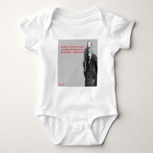 Sigmund Freud beroemde "strijd" citaat Romper (Voorkant)