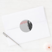 Sigmund Freud beroemde "strijd"-citaat Ronde Sticker (Envelop)
