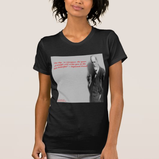 Sigmund Freud beroemde "strijd" citaat T-shirt (Voorkant)