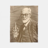 Sigmund Freud Blanket Fleece Deken (Voorkant)