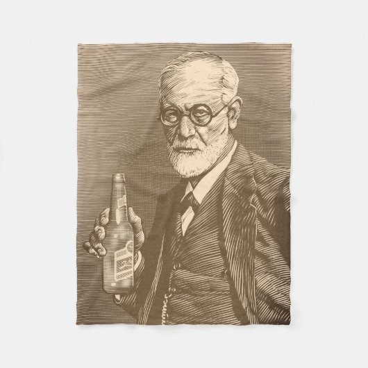 Sigmund Freud Blanket Fleece Deken (Voorkant)