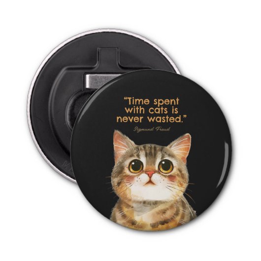 Sigmund Freud Cat Bottle Opener (Voorkant)