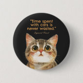 Sigmund Freud Cat Quote Button (Voorkant)
