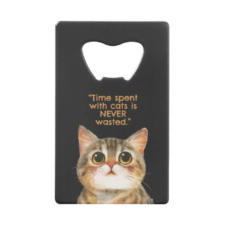 Sigmund Freud Cat Quote Creditkaart Flessenopener