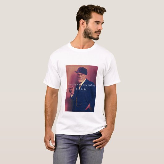 Sigmund Freud de Rapper T-shirt (Voorkant volledig)