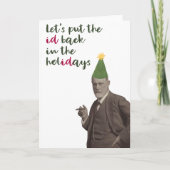 Sigmund Freud Funny Holiday Kaart (Voorkant)