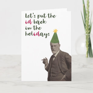 Sigmund Freud Funny Holiday Kaart