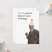 Sigmund Freud Funny Psychology Birthday Kaart (Voorkant / Achterkant in situ)