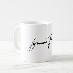 Sigmund Freud handtekening autograaf beroemd gesch Koffiemok