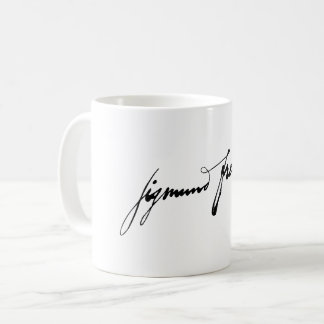 Sigmund Freud handtekening autograaf beroemd gesch Koffiemok