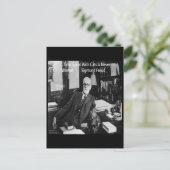 Sigmund Freud in zijn Kantoor- en grappige citaat Briefkaart (Staand voorkant)