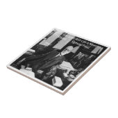 Sigmund Freud in zijn Kantoor- en grappige citaat Tegeltje (Zijkant)