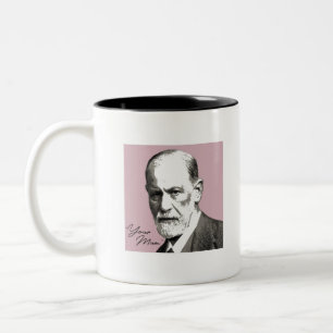 Sigmund Freud - Je moeder Tweekleurige Koffiemok