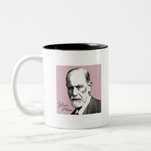 Sigmund Freud - Je moeder Tweekleurige Koffiemok (Links)