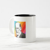 Sigmund Freud - Je moeder Tweekleurige Koffiemok (Voorkant links)
