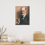 Sigmund Freud met Cigar Poster (Keuken)