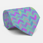 Sigmund Freud Neo Patchwork Zigzag Necktie Stropdas (Opgerold)