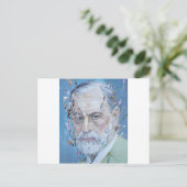 SIGMUND FREUD - olieportret Briefkaart (Staand voorkant)