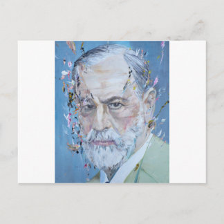 SIGMUND FREUD - olieportret Briefkaart