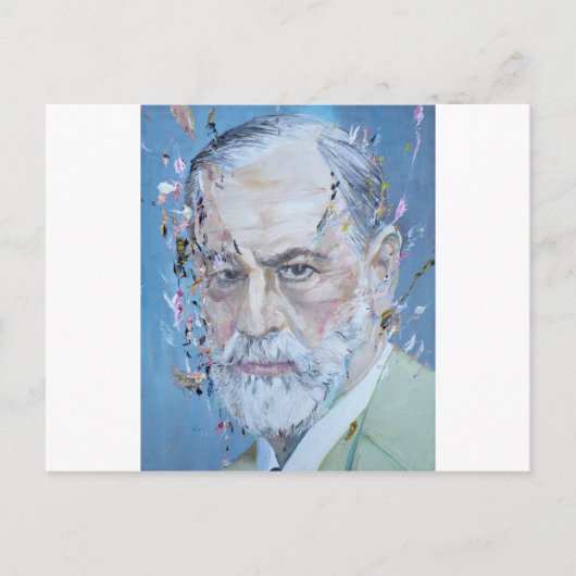 SIGMUND FREUD - olieportret Briefkaart (Voorkant)